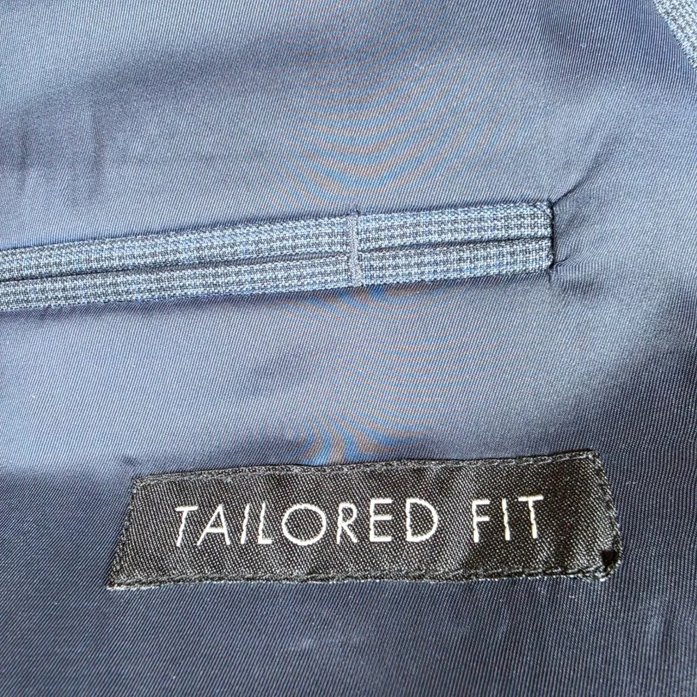 Jos. A. Bank Full Suit Mens 52R Blue Traveler's Collection Tailored 100% Wool